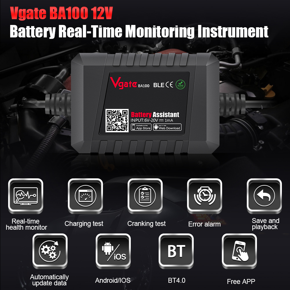 Bluetooth 4.0 12V Battery Monitor II