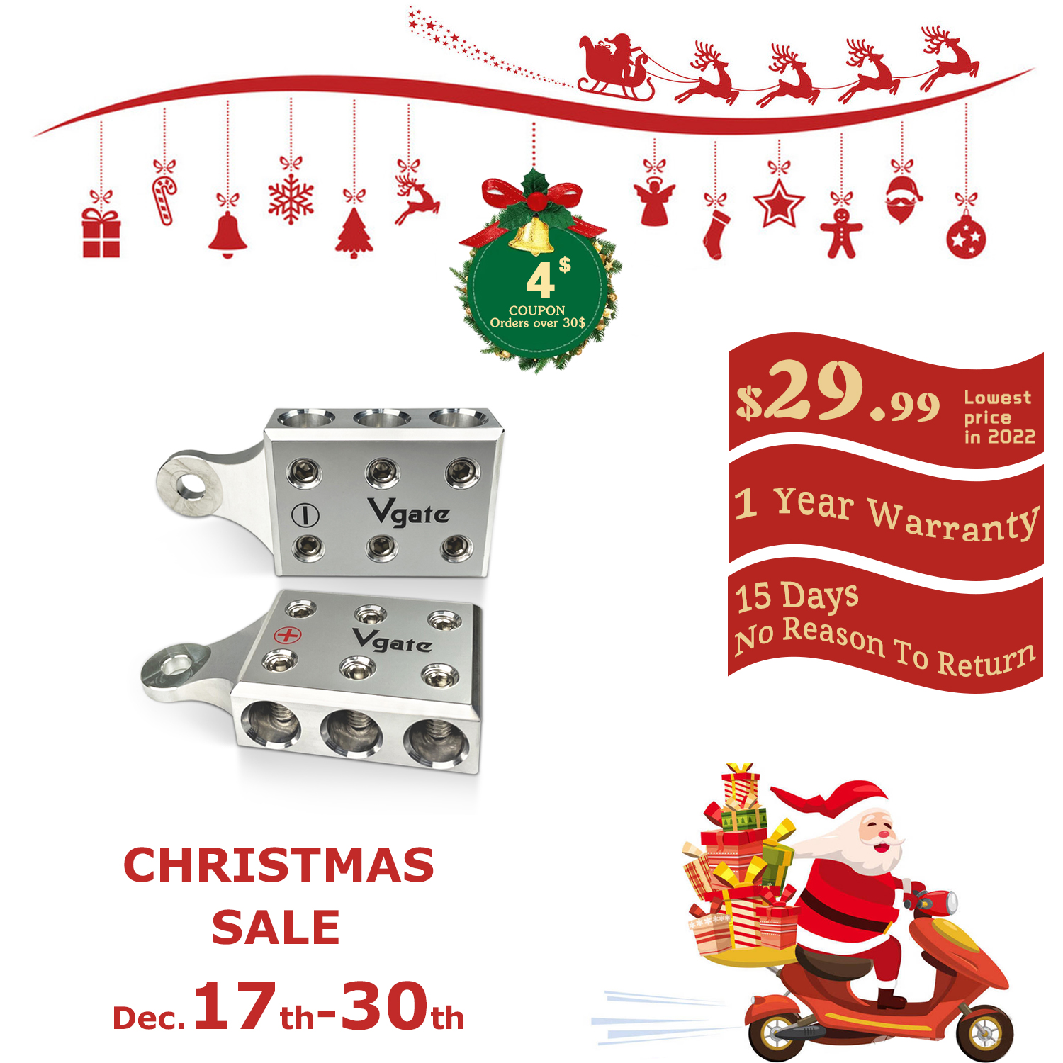 Battery Terminals O6（M8 or 5/16”18）