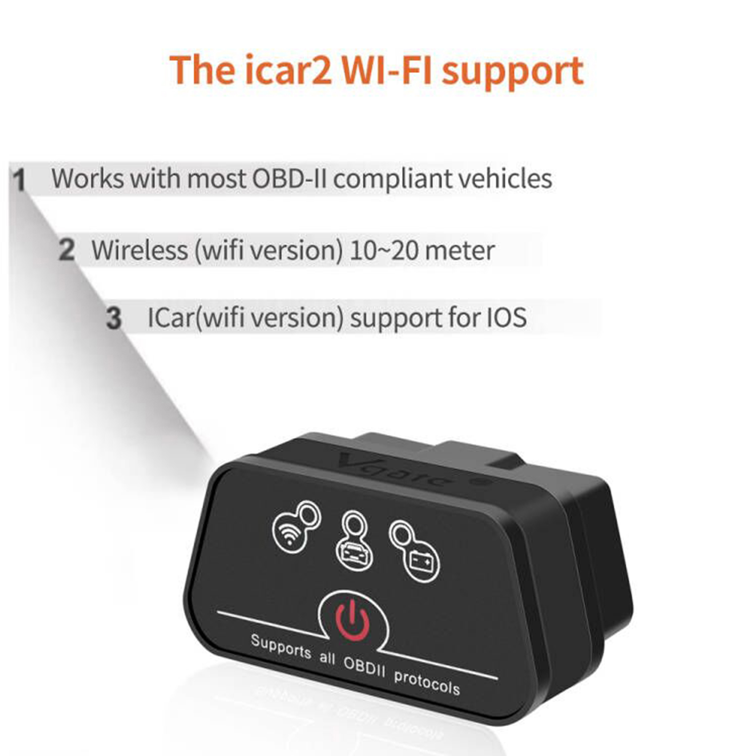 Vgate iCar2 WiFi (Black)